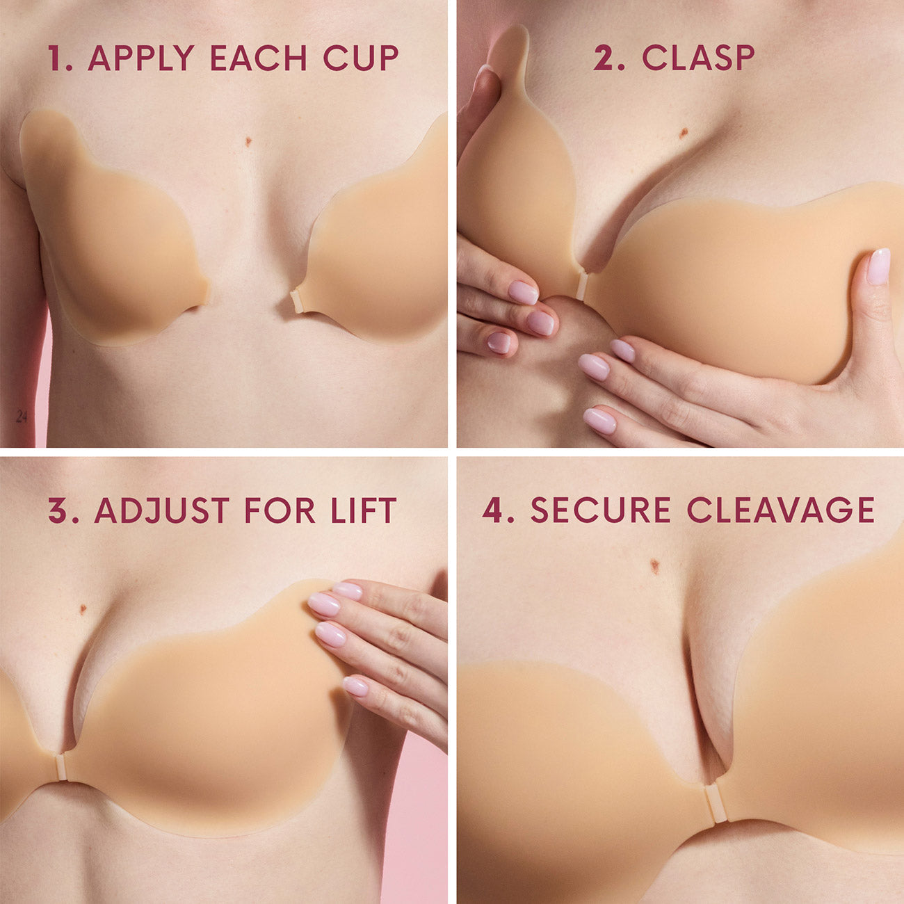 Elvira Cleavage Bra - natural lift with no bands