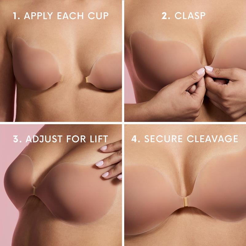 Elvira Cleavage Bra - natural lift with no bands