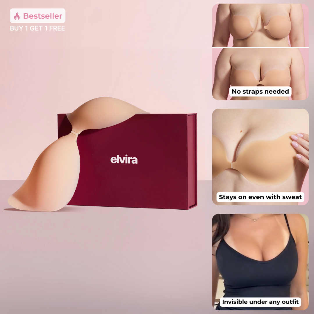 Elvira Cleavage Bra - natural lift with no bands